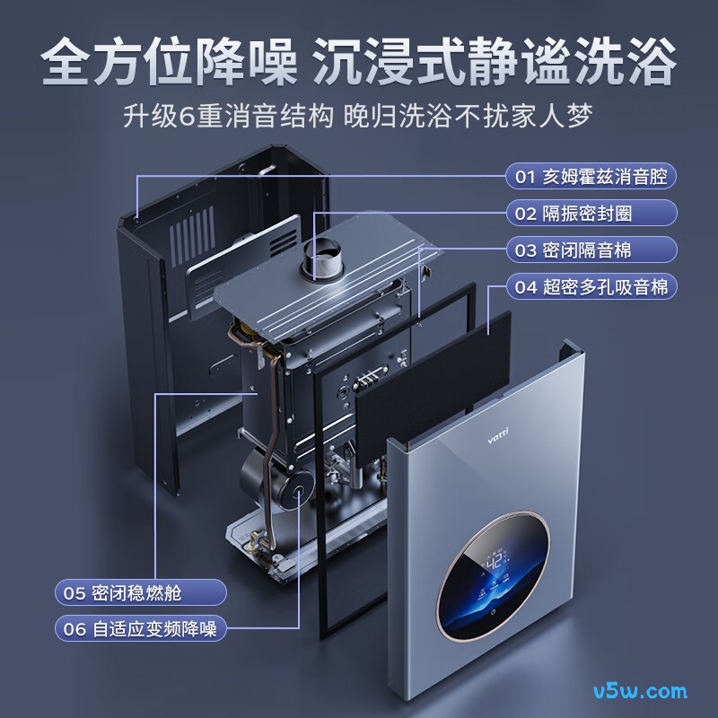 华帝G5SE燃气热水器图片