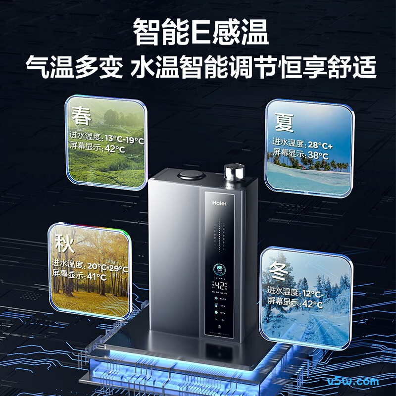 海尔E5燃气热水器图片