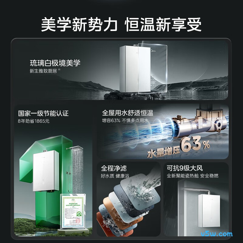美的MK6A Pro燃气热水器图片